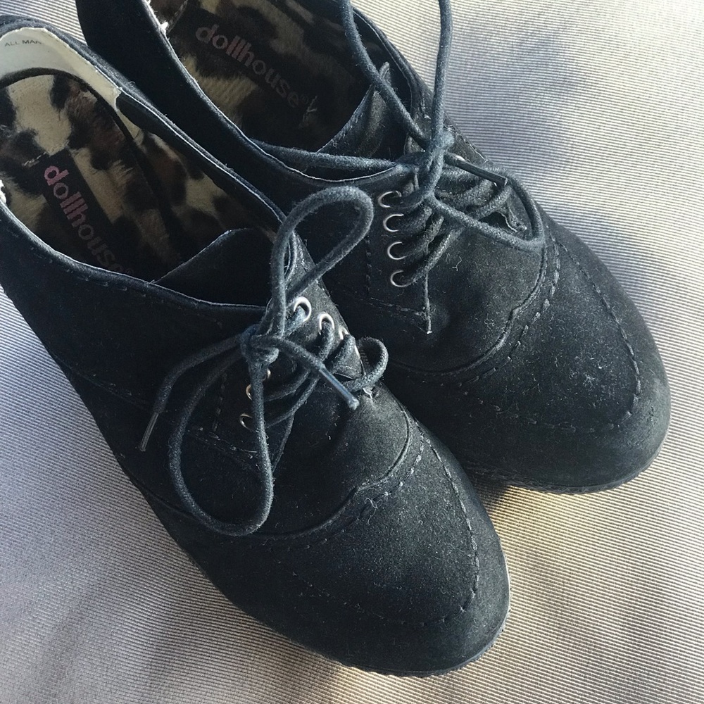 Dollhouse size 7 wedge/platform shoes.